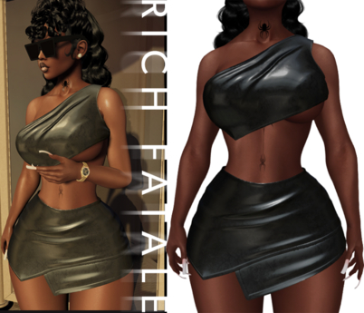 Second Life Marketplace - $RICH FATALE - MONA SET - ONYX